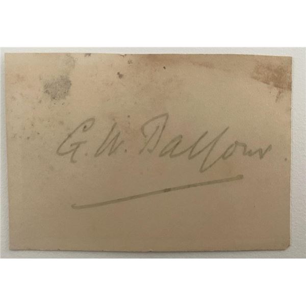 British Politician G.W. Balfour original signature