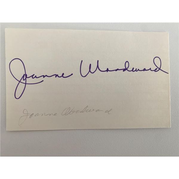 Joanne Woodward original signature