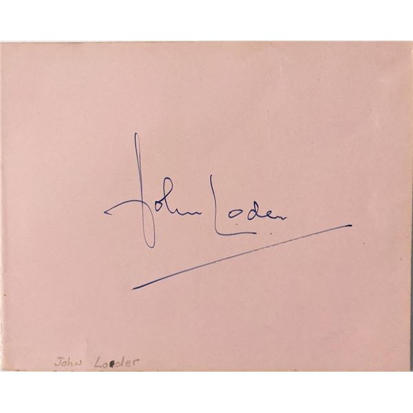 John Loder Signature Cut