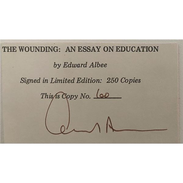 Edward Albee original signature