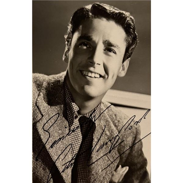 Peter Lawford facsimile signed photo. 3x5 inches