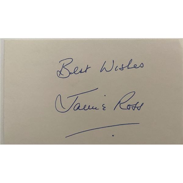 Jamie Ross orignal signature