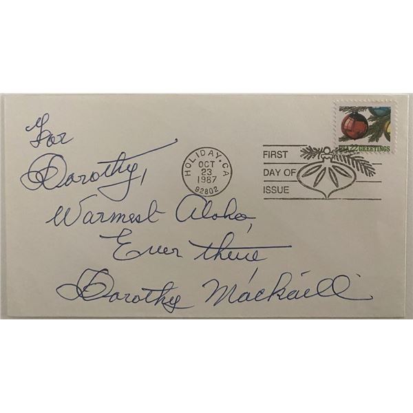 Dorothy Mackaill signed first day cover