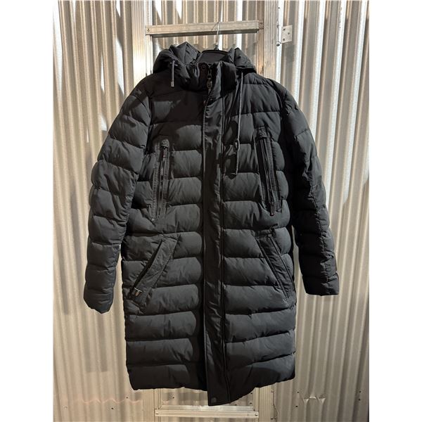 Black Vinyl Casual Smart Outerwear