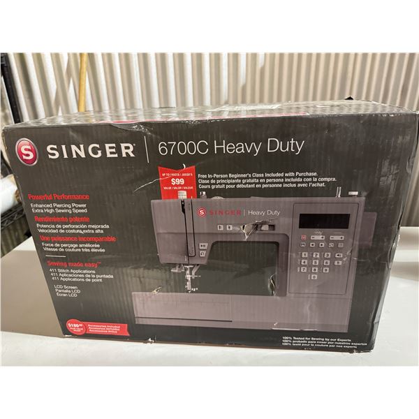 Heavy Duty Singer Sewing Machine 6700C