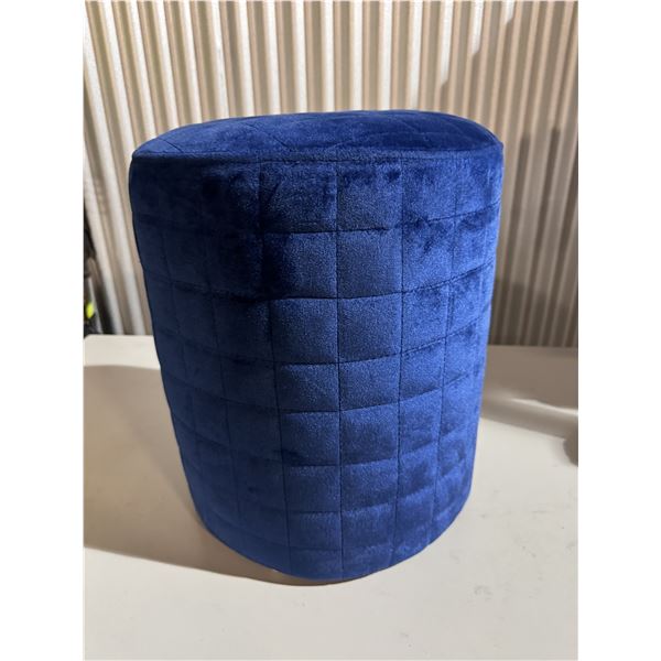 Blue Velvet Stool