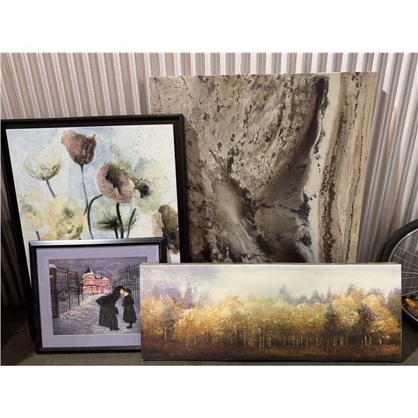 Four Mixed Art Pieces