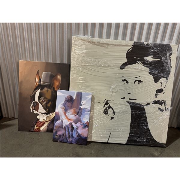 Three Mixed Art Pieces