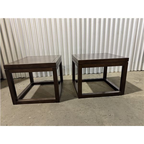 Two Side Tables wood
