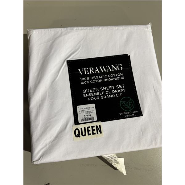 Vera Wang Organic Queen Sheets NEW