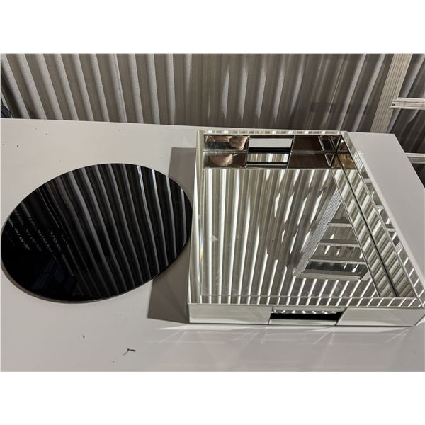Mirror tray and plate