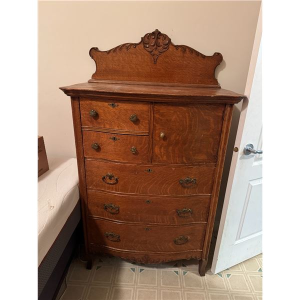 Antique dresser measures 3' x 20" x 60" tall