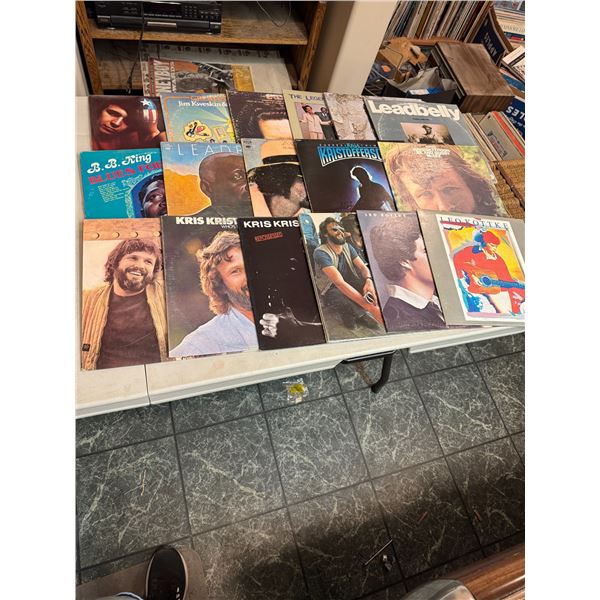 Assorted records leadbelly, Leo Kottke