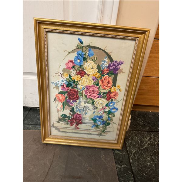 Floral wall hanging
