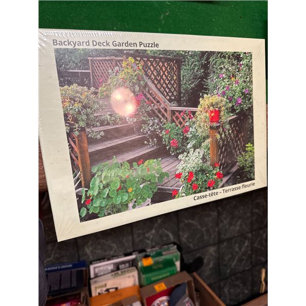 New sealed backyard deck garden puzzle