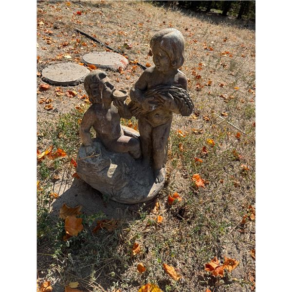 Concrete garden statue