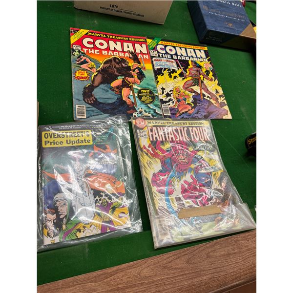 Conan the barbarian , fantastic four etc comics