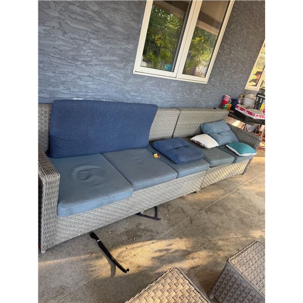 Patio two-piece couch