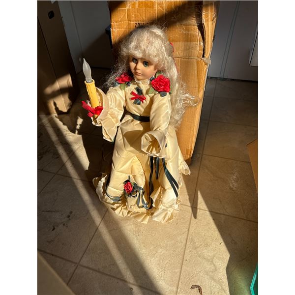 Doll with light up candle