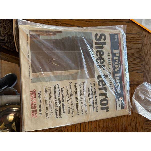 The province Chet newspaper, Wednesday, September 12, 2001