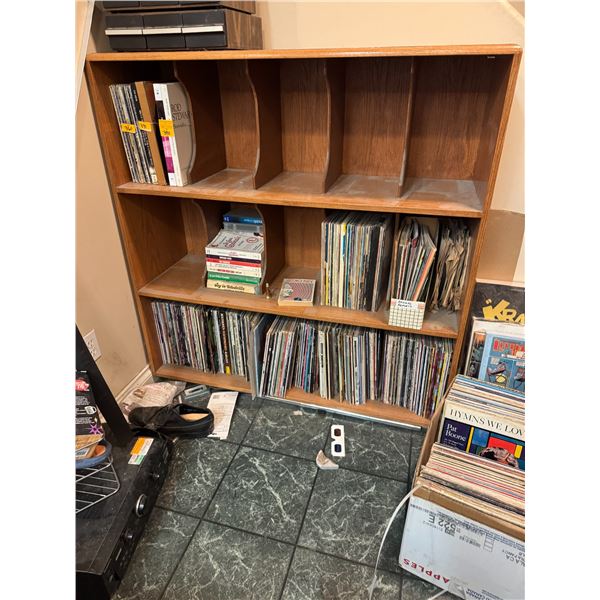 Record shelf records not included