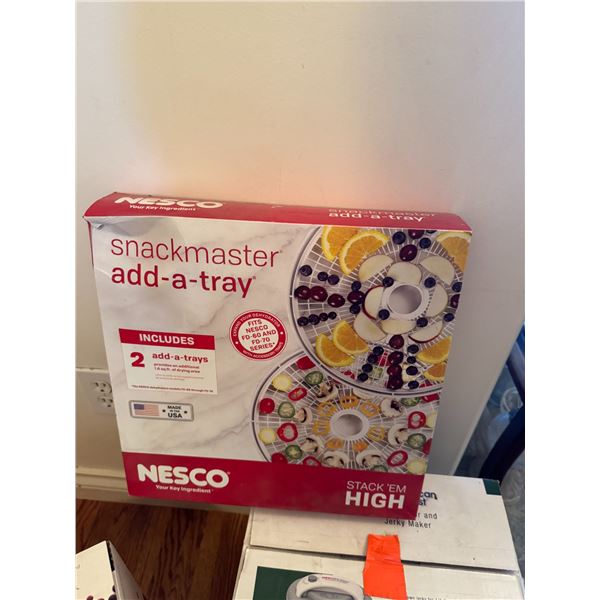 Snack master add a tray