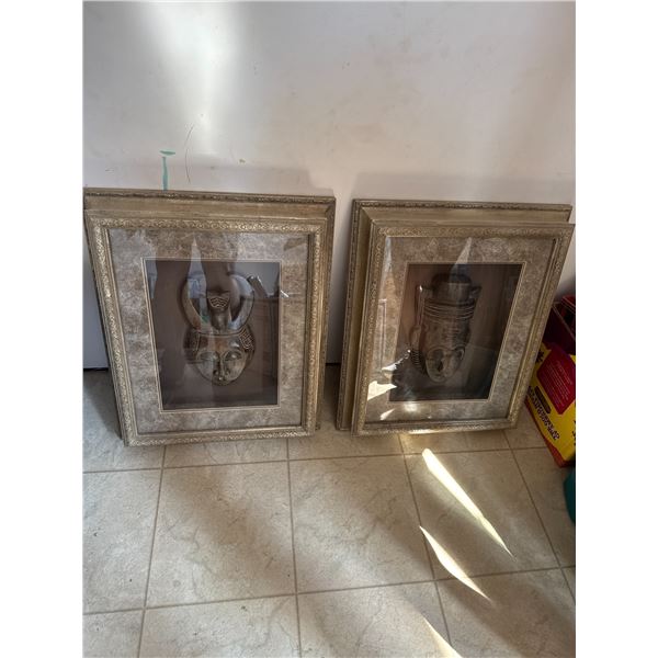 Carved wall hangings