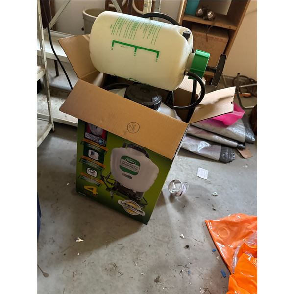 Backpack sprayer and other sprayer