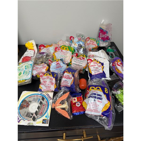 Assorted McDonald's, toys and Dairy Queen