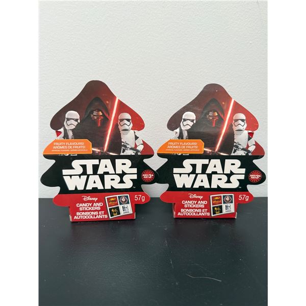 Star Wars collectable candy and stickers never opened