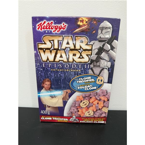 Star Wars episode two vintage cereal never opened