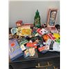 Image 1 : Assorted vintage lot, smarties, cabbage, patch, kids, matches, pens, etc.