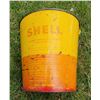 Image 2 : SHELL tapered metal pail with handle 11 1/2" tall
