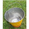 Image 4 : SHELL tapered metal pail with handle 11 1/2" tall