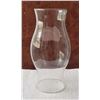 Image 1 : Glass shade for oil lantern.  Inside dimensions are 3 1/4" and 3 1/8", 8 1/2" tall