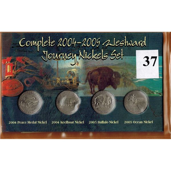 COMPLETE 2004 - 2005 -  US WESTWAR D JOURNEY NICKELS SET