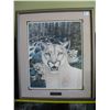 Image 1 : FRAME PRINT -  "WATCHFUL MOM" by John Stone - 234 / 1500  - Framed  27  x 23 inches
