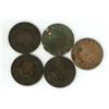 Image 1 : Lot of Vintage 1899, 1901, 1906 and 1918 Canadian Pennies