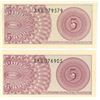Image 1 : (2) 1964 Lima Sen 5 bills