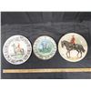 Image 1 : (3) Vintage commemorative plates featuring the Royal Canadian Mounted Police (RCMP)