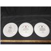 Image 5 : (3) Collection of three commemorative porcelain plates "Steam on the CPR" by artist Theodore A. Xara