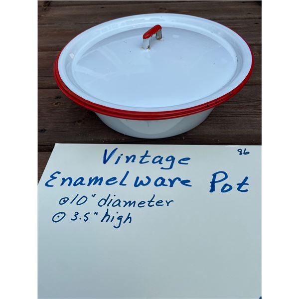 Vintage Enamelware Pot