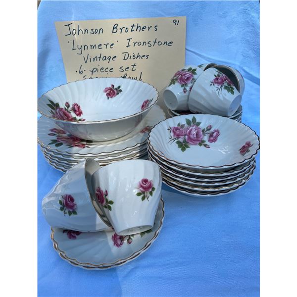 Vintage Johnson Brothers ‘Lynmere’ Ironstone Dishes