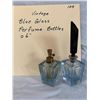 Image 1 : Vintage Clear Blue Glass Perfume Bottles