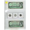 Image 1 : (2) 1967 Canadian One Dollar and 1967 Canadian 5, 10, 25 Cents Coins.
