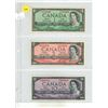 Image 1 : 1954 Canadian One, Two, Ten Dollars.
