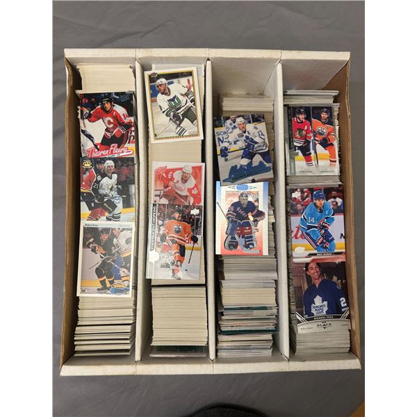 Large Box of Assorted Hockey Cards