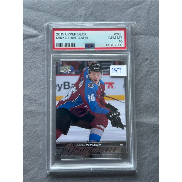 Mikko Rantanen - Young Guns Rookie Card - Graded PSA 10 - Gem-Mint!