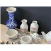Image 3 : Ceramic miniatures. Tea set, spoons, & vase.