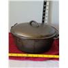 Image 3 : Cast iron cooking pot & lid. Cast iron ash basket.